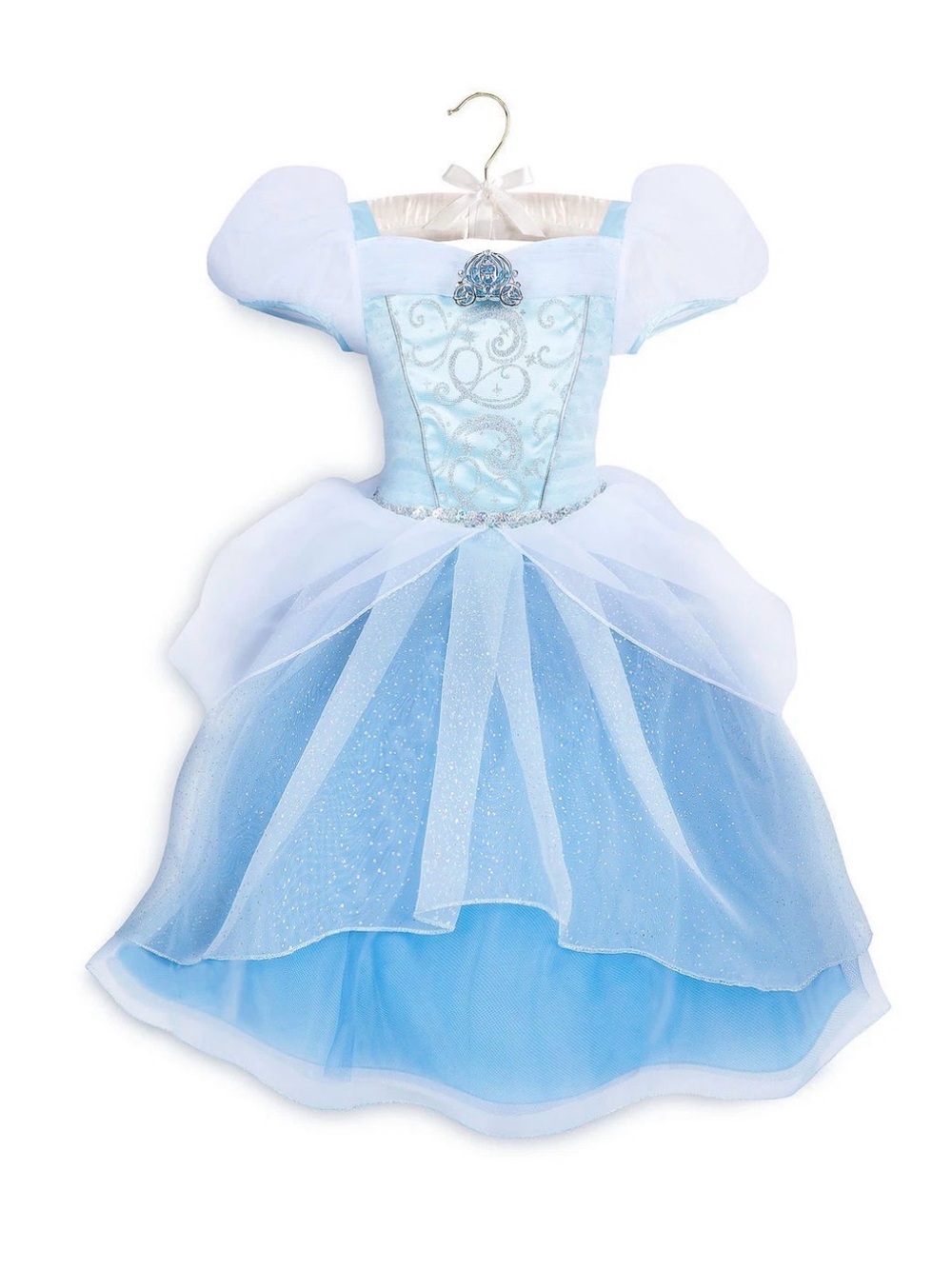 Disney Light Blue & Navy Sparkle Tulle Princess Dress